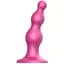 Насадка для страпону Strap-On-Me Dildo Plug Beads Framboise Metallic M - мініатюра 1