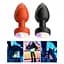 Силиконовая анальная пробка с вибрацией и подсветкой Light Anal Plug 3,5x9 см зеленая - миниатюра 6