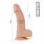 Вібратор Lovetoy Real Extreme 9" 23 см тілесний - мініатюра 5
