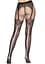 Колготки Leg Avenue Fishnet tights with back seam One size Black задній шов мереживо сітка - мініатюра 2