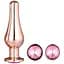 Набір анальних пробок конічної форми Dream Toys DT21875 Gleaming Love Pleasure Set Rose Gold - мініатюра 4