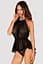 Комплект Obsessive Serafia babydoll (Чорний, XS/S) Obsessive 99590 96941 - мініатюра 1
