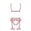Комплект белья MAGALI Set OpenBra red - Passion Exclusive: стрэпы: лиф трусики и пояс L/XL - миниатюра 5