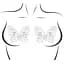 Пестіс з кристалів Leg Avenue Chrysallis nipple sticker - мініатюра 1
