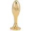 Металева анальна пробка Лисячий хвіст Lockink Sevanda White Fox-Tail Anal Pear-shape Plug - мініатюра 6
