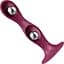 Фалоімітатор Satisfyer Double Ball-R 17.7 см бордовий - мініатюра 3