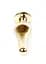 Металева анальна пробка з кристалом Boss Jewellery Gold Butt Plug Light 9.5 см (блакитний) - мініатюра 5