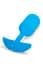 Анальна пробка B-Vibe Vibrating Snug Plug 3, 13.8 см (блакитна) - мініатюра 5