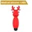 Вібратор для клітора Erospace Sweet Play Mini Reindeer Vibrator A10 8.8 см червоний - мініатюра 6