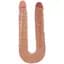 Двосторонній фалоімітатор Get Real Double Dong 16 inch 40 см тілесний - мініатюра 1