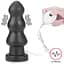 Анальна пробка LoveToy King Sized Vibrating Anal Rigger 20 см (чорний) - мініатюра 10