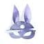 Шкіряна маска зайчика Art of Sex - Bunny mask, колір Лавандовий - мініатюра 4