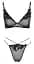 Комплект білизни Cottelli Lingerie Bra and Rio M чорний - мініатюра 3