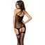 Бодістокінг Passion BS056 Black, комбінезон, імітація панчох - мініатюра 2