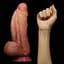 Фалоімітатор LoveToy Dual layered Platinum Silicone 24.5 см тілесний - мініатюра 11
