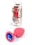 Анальная пробка Jewellery Red Silikon PLUG Medium Blue Diamond Boss Series 64-00084 101647 - миниатюра 1