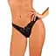 Мереживні стрінги Obsessive Donna Dream Thong M/L Black, низька посадка - мініатюра 1