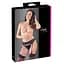 Стринги з поясом для чулок Cotelli Collection String & Suspender Belt black, M Cottelli 513223218741031 90468 - мініатюра 1
