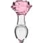 Стеклянная анальная пробка Pillow Talk Rosy Luxurious Glass Anal Plug ⌀3.3 см вибропуля в подарок - миниатюра 1