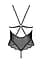 Сетчатое боди с кружевным лифом Passion DELIENA Body L/XL black - миниатюра 4
