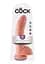 Фалоімітатор King Cock 9 23 см тілесний - мініатюра 4