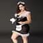 Эротический костюм горничной JSY P71107 Plus size - миниатюра 3