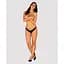 Напівпрозорі трусики з підвіскою Obsessive Ivannes panties Black L/XL, чорні - мініатюра 3