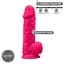 Фаллоимитатор Silexd Premium Silicone Dildo Model 4 Size 8.5 21.5 см розовый - миниатюра 2