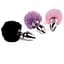 Анальная пробка FeelzToys Bunny Tails Butt Plug Purple - миниатюра 4
