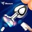 Сталева анальна пробка Magic Motion Equinox з USB, оснащена підсвічуванням 7,2 см. Металік K000842 - мініатюра 4