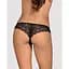 Мереживні танга з доступом Obsessive Contica crothchles Thong L/XL, чорні - мініатюра 6