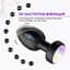 Силиконовая анальная пробка с вибрацией и подсветкой Light Anal Plug 3,5x9 см красная - миниатюра 4