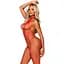 Бодистокинг Leg Avenue Racer neck Bodystocking Red - миниатюра 6