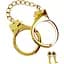 Наручники Taboom Gold Plated BDSM Handcuffs 65 см золотий - мініатюра 1