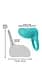 Виброкольцо NS Novelties Inya Regal Teal - миниатюра 3