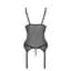Корсет з підв'язками та ажурним ліфом Passion Christa CorSet black L/XL - мініатюра 6