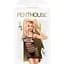 Мини-платье в горизонтальные полосы Penthouse Ecstasy Queen Black S/M/L - миниатюра 1
