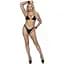 Бодистокинг в большую сетку Leg Avenue Long Sleeved Bodystocking One Size Black, длинный рукав - миниатюра 3