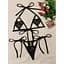Еротичний комплект "Нічні сердечка" S/M/L Чорний K0363-2 - мініатюра 3