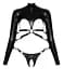 Комплект БДСМ Bad Kitty Naughty Toys Shirt With Thong L чорний - мініатюра 3