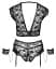 Комплект Cottelli Bondage Bra Set 4XL черный - миниатюра 6