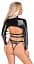 Комплект БДСМ Bad Kitty Naughty Toys Shirt With Thong XL чорний - мініатюра 2