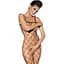 Бодістокінг з великим вічком і відкритими грудьми Obsessive Bodystocking N102 S/M/L, чорний - мініатюра 1