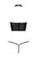 Комплект белья с открытой грудью Passion GENEVIA Set WITH OPEN BRA L/XL black корсет стринги - миниатюра 4