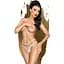 Трусики-стрінги Penthouse Open Secret Light M/L Pink, відкритий доступ, декор з мережева та каменю - мініатюра 1