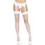 Чулки Leg Avenue Backseam Thigh Highs White One size - миниатюра 1