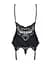 Сатиновый кружевной корсет Obsessive Obsessive 810-COR-1 babydoll & thong S/M - миниатюра 6