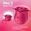 Вакуумний стимулятор клітора з вібрацією Satisfyer Pro 2 Classic Blossom 7 см рожевий - мініатюра 7