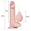 Великий фалоімітатор LoveToy Squirt Extreme що кінчає 25.4 см тілесний - мініатюра 3