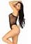 Боди Leg Avenue Cami bodysuit with thong Black S/M - миниатюра 5